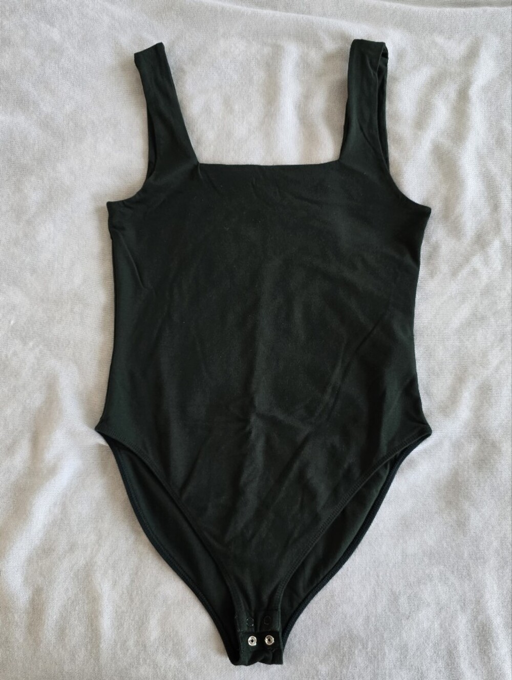 Old Navy Dark Green Square Neck Bodysuit